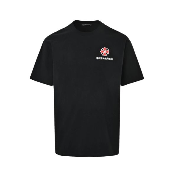 Chrome Hearts Multi Color Cross Cemetery T-shirt- Black (7) Chrome Hearts Multi Color Cross Cemetery T-shirt- Black