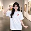 Chrome Hearts Multi Color Cross Cemetery T-shirt- White (1) Chrome Hearts Multi Color Cross Cemetery T-shirt- White