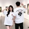 Chrome Hearts Multi Color Cross Cemetery T-shirt- White (5) Chrome Hearts Multi Color Cross Cemetery T-shirt- White