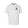 Chrome Hearts Multi Color Cross Cemetery T-shirt- White (7) Chrome Hearts Multi Color Cross Cemetery T-shirt- White