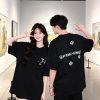 Chrome Hearts Scroll Logo Cross Patch T-Shirt- Black (4) Chrome Hearts Scroll Logo Cross Patch T-Shirt- Black