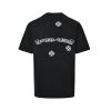 Chrome Hearts Scroll Logo Cross Patch T-Shirt- Black (6) Chrome Hearts Scroll Logo Cross Patch T-Shirt- Black
