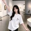 Chrome Hearts Scroll Logo Cross Patch T-Shirt- White (1) Chrome Hearts Scroll Logo Cross Patch T-Shirt- White