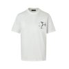Chrome Hearts Scroll Logo Cross Patch T-Shirt- White (6) Chrome Hearts Scroll Logo Cross Patch T-Shirt- White