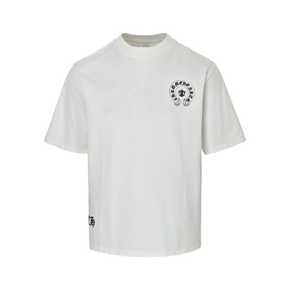 Chrome Hearts Triple Cross Logo Tee- White