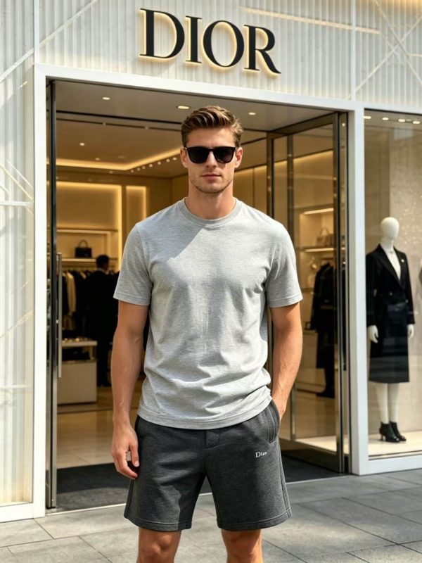Dior Jogger Shorts- Charcoal Grey