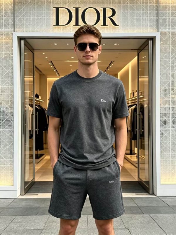 Dior Jogger Shorts- Charcoal Grey