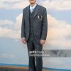 Louis Vuitton Chain Wool Tailored Jacket- Dark Gray