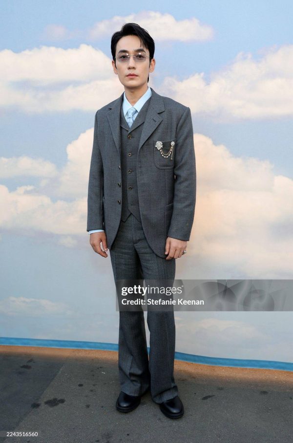 Louis Vuitton Chain Wool Tailored Jacket- Dark Gray