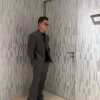 Louis Vuitton Chain Wool Tailored Jacket- Dark Gray