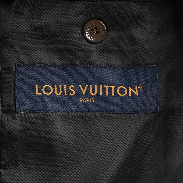 Louis Vuitton Chain Wool Tailored Jacket- Dark Gray