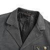 Louis Vuitton Chain Wool Tailored Jacket- Dark Gray