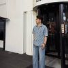 Louis Vuitton Damier 3D Light Denim Short-Sleeved Shirt- Indigo (1) Louis Vuitton Damier 3D Light Denim Short-Sleeved Shirt- Indigo