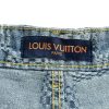 Louis Vuitton Damier 3D Light Denim Shorts- Washed Indigo (5) Louis Vuitton Damier 3D Light Denim Shorts- Washed Indigo