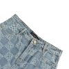 Louis Vuitton Damier 3D Light Denim Shorts- Washed Indigo (6) Louis Vuitton Damier 3D Light Denim Shorts- Washed Indigo