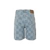 Louis Vuitton Damier 3D Light Denim Shorts- Washed Indigo (8) Louis Vuitton Damier 3D Light Denim Shorts- Washed Indigo
