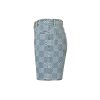 Louis Vuitton Damier 3D Light Denim Shorts- Washed Indigo (9) Louis Vuitton Damier 3D Light Denim Shorts- Washed Indigo