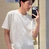 Louis Vuitton Damier patterned T-shirt- Cream