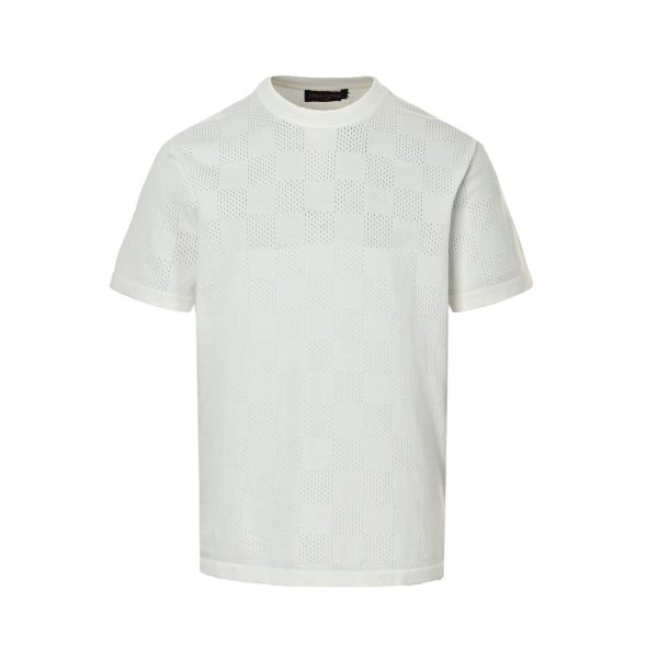 Louis Vuitton Damier patterned T-shirt- Cream
