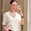 Louis Vuitton Damier patterned T-shirt- Cream