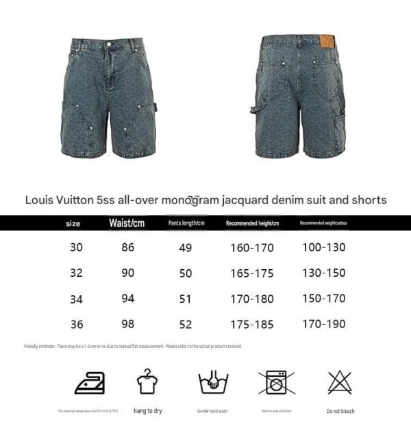 Louis Vuitton Denim Workwear Shorts- Blue Indigo