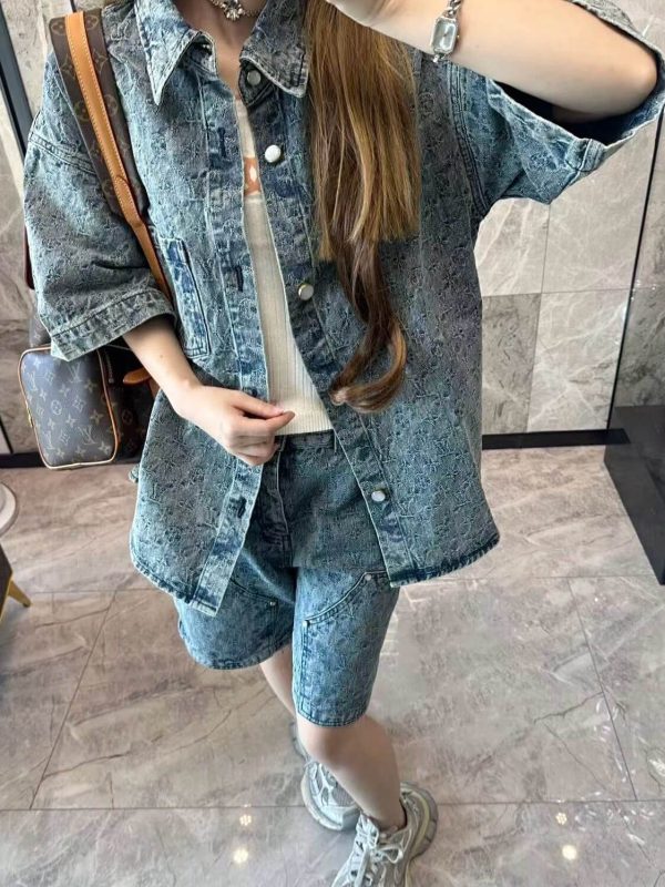 Louis Vuitton Denim Workwear Shorts- Blue Indigo