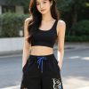 Louis Vuitton Embroidered Jersey Shorts- Black