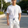 Louis Vuitton Embroidered Jersey Shorts- White.