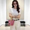 Louis Vuitton Embroidered Monogram Knit Top-  Milk White