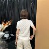 Louis Vuitton Embroidered Monogram Knit Top-  Milk White