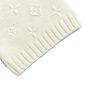 Louis Vuitton Embroidered Monogram Knit Top-  Milk White