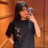 Louis Vuitton Embroidered Signature T-Shirt- Black