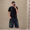 Louis Vuitton Embroidered Signature T-Shirt- Black