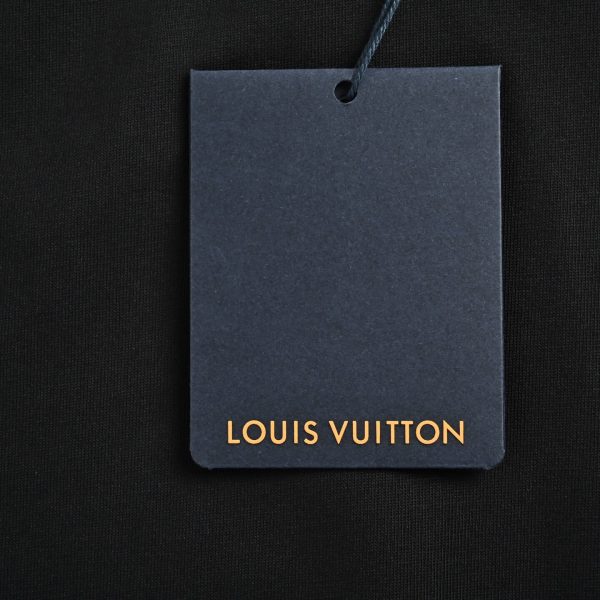 Louis Vuitton Embroidered Signature T-Shirt- Black
