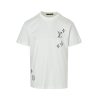 Louis Vuitton Embroidered Signature T-Shirt- Milky White