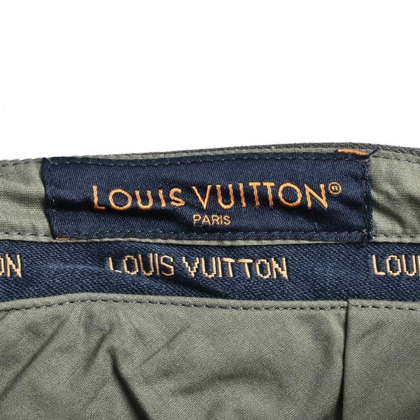 Louis Vuitton Men's Chain Wool Dress Trousers- Charcoal Grey (3) Louis Vuitton Men's Chain Wool Dress Trousers- Charcoal Grey