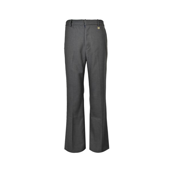 Louis Vuitton Men's Chain Wool Dress Trousers- Charcoal Grey (9) Louis Vuitton Men's Chain Wool Dress Trousers- Charcoal Grey