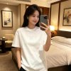 Louis Vuitton Men's White Embossed Back T-Shirt-  White.