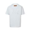 Louis Vuitton Men's White Embossed Back T-Shirt-  White.