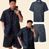 Louis Vuitton Monogram Denim Short-Sleeved Shirt- Indigo.