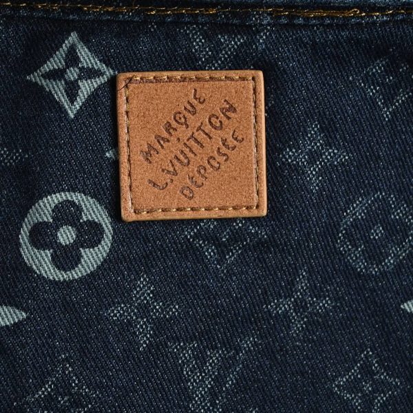 Louis Vuitton Monogram Denim Short-Sleeved Shirt- Indigo.