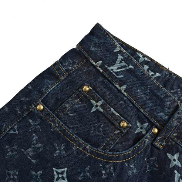 Louis Vuitton Monogram Denim Shorts- Indigo Blue