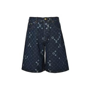 Louis Vuitton Monogram Denim Shorts- Indigo Blue