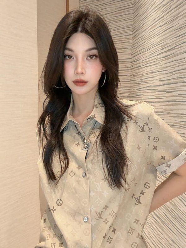 Louis Vuitton Monogram Short-Sleeved Shirt-  Beige