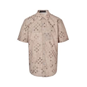 Louis Vuitton Monogram Short-Sleeved Shirt-  Beige