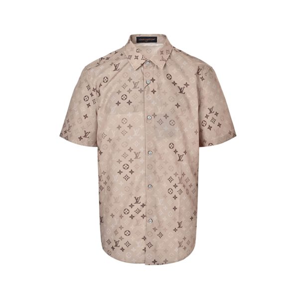 Louis Vuitton Monogram Short-Sleeved Shirt-  Beige