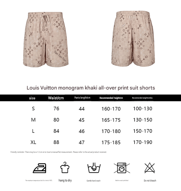 Louis Vuitton Monogram Swim Shorts-  Beige