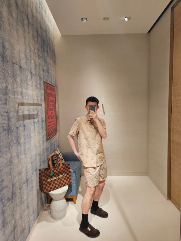 Louis Vuitton Monogram Swim Shorts-  Beige