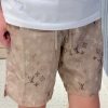 Louis Vuitton Monogram Swim Shorts-  Beige