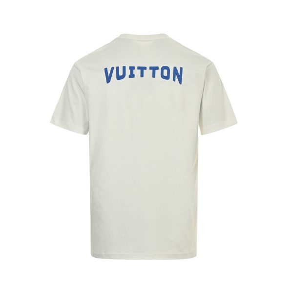 Louis Vuitton Printed Signature T-Shirt- Milky White (8) Louis Vuitton Printed Signature T-Shirt- Milky White